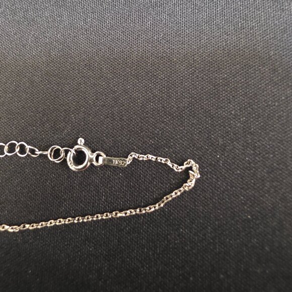 925 Sterling Silver Cubic Zirconia CZ Evil Eye anklet Bracelet adjustable - Picture 5 of 9